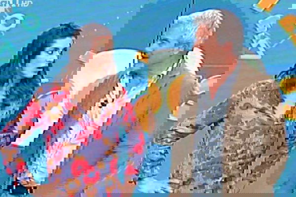 Elisa Isoardi a Pino Insegno: “Fammi Russell Crowe”, lui: “Quello è Luca Ward”