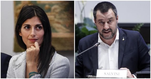 Anche Virginia Raggi sta litigando con Matteo Salvini