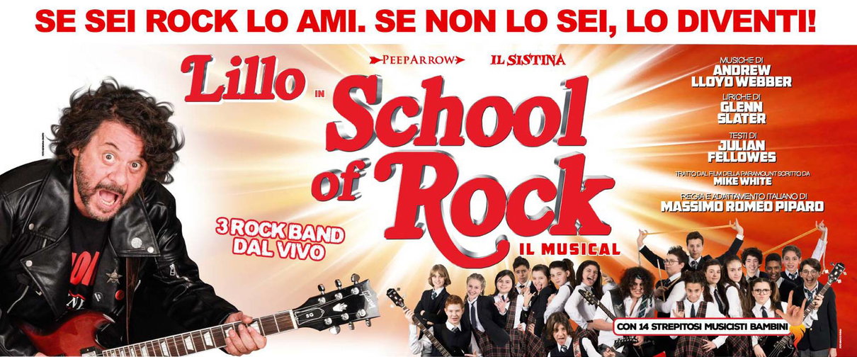 School of Rock: Lillo pronto a scatenarvi al Teatro Sistina article-post
