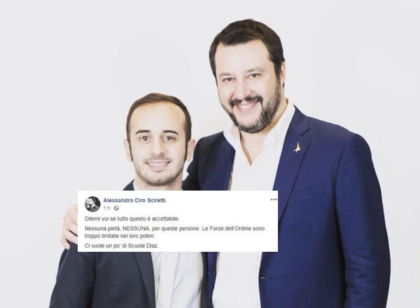 Il Leghista Alessandro Ciro Sciretti sugli scontri di Torino: «Ci vuole un po’ di scuola Diaz»