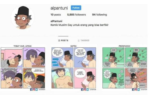 Chi ha rimosso da Instagram l’account che disegnava fumetti sulle battaglie dei gay in Indonesia?