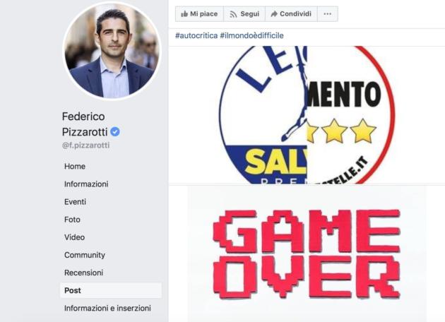 Il «game over» di Pizzarotti rivolto al partito LegaStella dopo il ‘salva Salvini’ article-post