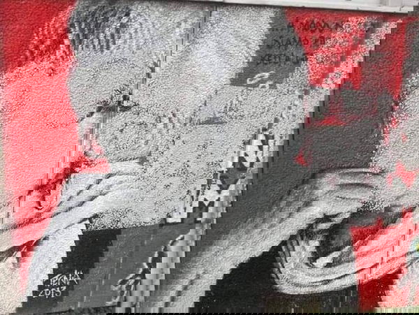 Croce celtica e vernice bianca: sfregiato il murale di Franca Rame a Milano