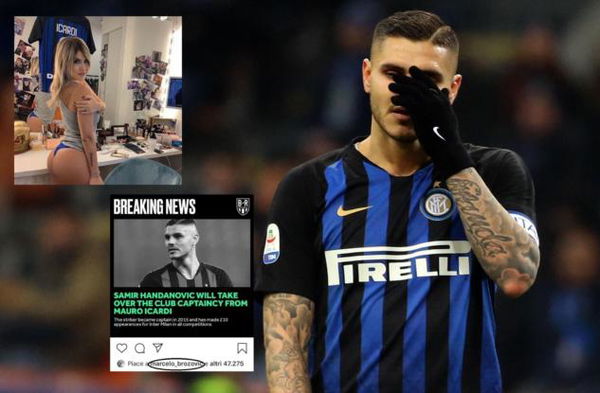 Icardi non convocato e Wanda Nara cancella la foto con la maglia dell’Inter