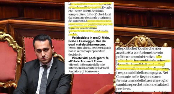 Le venti righe che svelano il bluff di Luigi Di Maio