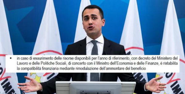 Reddito di cittadinanza, il sussidio sarà tagliato se non ci saranno risorse per tutti