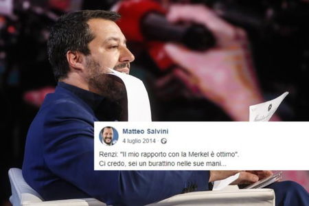 Quando il ‘burocrate europeo’ Salvini dava del burattino a Matteo Renzi article-post