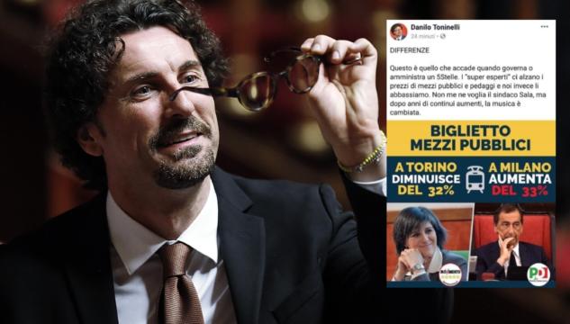 Toninelli, gaffe biglietti mezzi Torino e Milano