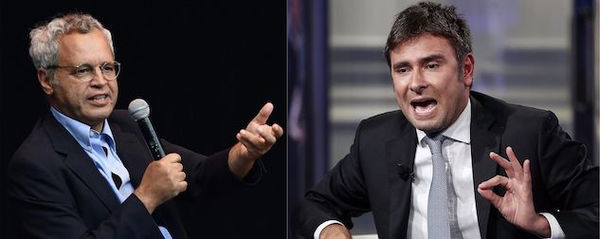 Alessandro Di Battista ha litigato con Enrico Mentana sulla storia degli applausi