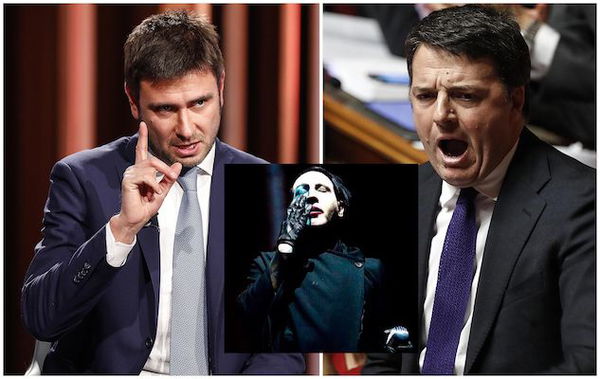 Alessandro Di Battista paragona Matteo Renzi a Marilyn Manson
