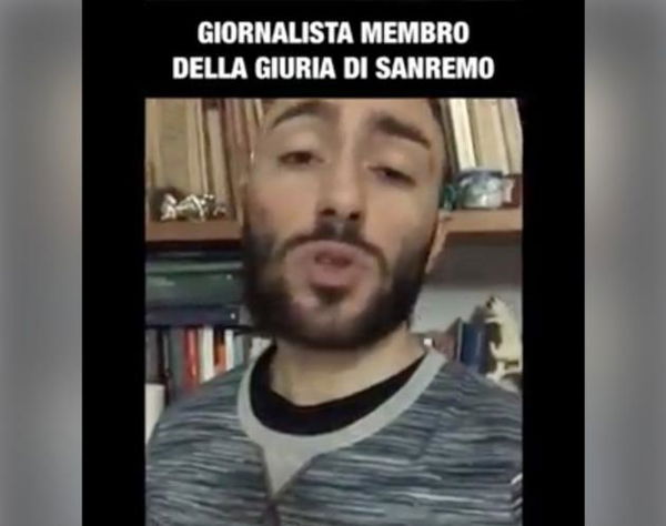 Saolini, finto giornalista della giuria di Sanremo, attacca: «Se gli italiani fossero normodotati, capirebbero la mia satira»