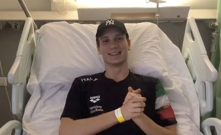 Manuel Bortuzzo lascia l’Ospedale, il videomessaggio: «Darò tutto quello che ho per tornare presto» article-post