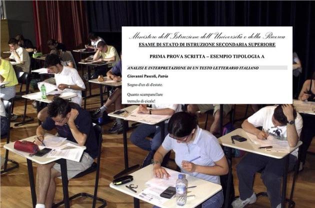 Maturità 2019, il Miur pubblica la simulazione d’italiano: nella prima traccia c’è Patria di Pascoli article-post
