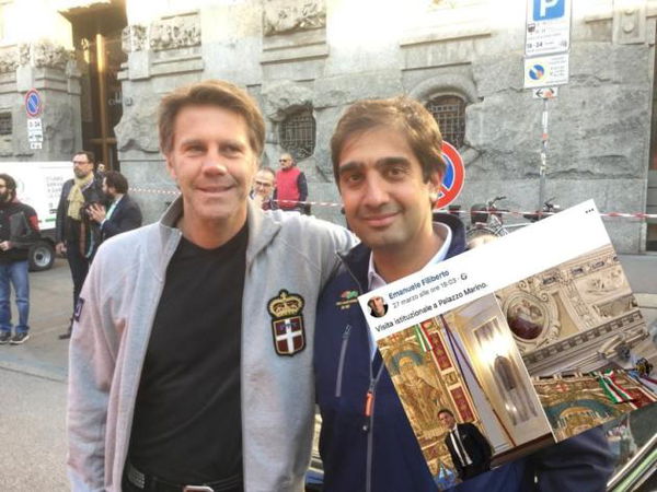 Emanuele Filiberto va in «visita istituzionale» al Comune di Milano