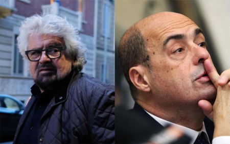 Beppe Grillo chiama Zingaretti «Er Zeppola» e definisce «oleosa» l’intervista di Fazio article-post