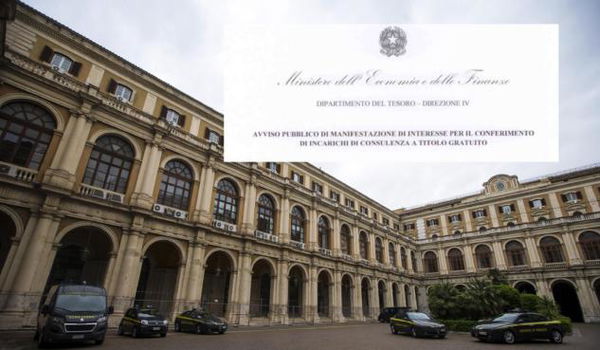 Il Mef propone un lavoro, ma a titolo gratuito