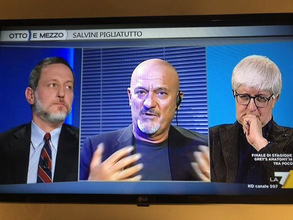 Luca Morisi se la prende con Otto e Mezzo: «Tutti contro Salvini»