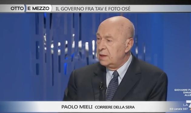 L’approccio sbagliato di Paolo Mieli su Giulia Sarti e il M5S: «Chi di spada ferisce, di spada perisce» article-post
