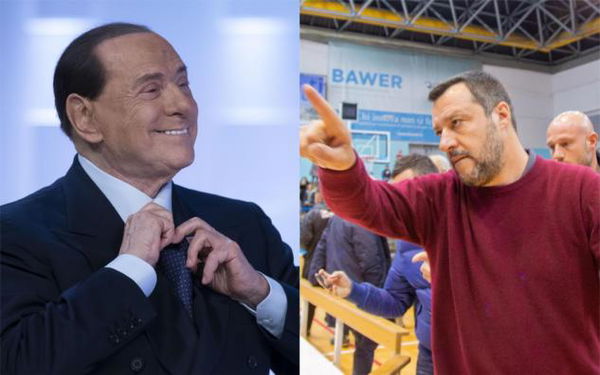 Salvini risponde a Berlusconi: «Sono anche io un cog***ne»