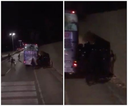 Scontri tra tifosi e agenti, l’accusa dell’Atalanta: «La polizia è salita sul bus e ci ha picchiato senza ragione» article-post