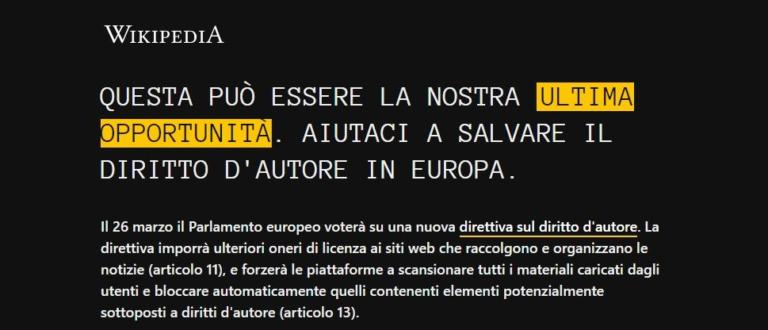 Non è un bug: oggi non sarà possibile consultare Wikipedia Italia