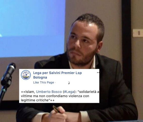 L’accusa del leghista Bosco: «La comunità islamica strumentalizza l’attentato a Christchurch»