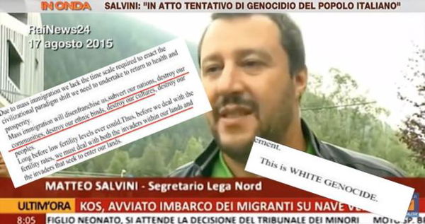 Quando era Matteo Salvini a dire che era in atto un «genocidio del popolo italiano»