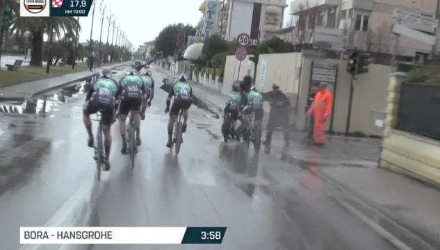 incidente Tirreno-Adriatico
