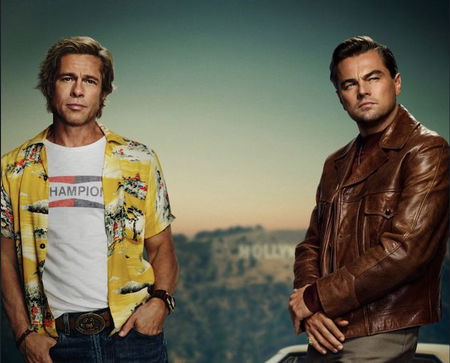 Leonardo Di Caprio e Brad Pitt insieme nella locandina di «C’era una volta a Hollywood» article-post