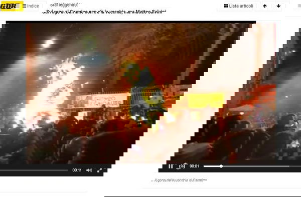 Brescia, invece del Rogo della Vecchia bruciano il fantoccio di Salvini