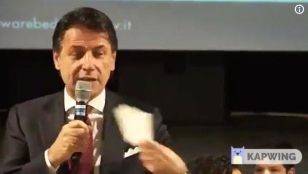 In che occasione Giuseppe Conte ha citato Albert «Aistain» | VIDEO