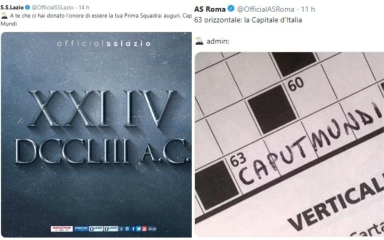 La Roma vince il derby sui social nel giorno del Natale della capitale