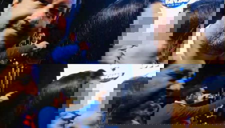 L’espressione di Matteo Salvini quando si accorge del bacio saffico tra Gaia e Matilde article-post