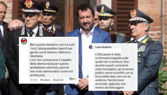 Laura Boldrini difende Matteo Salvini