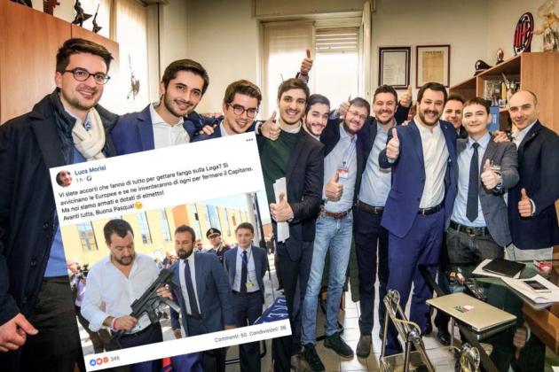 Il social media manager di Salvini e la foto del ministro col kalashnikov nel giorno di Pasqua article-post