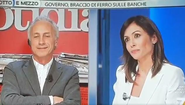 Mara Carfagna e Marco Travaglio