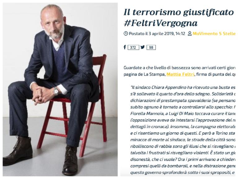 Il Movimento 5 Stelle non ha capito il Buongiorno di Mattia Feltri su La Stampa