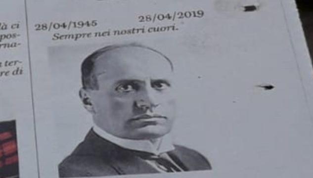 Necrologio Mussolini il Giornale di Vicenza