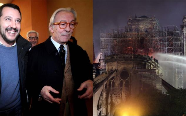 Notre-Dame, per Vittorio Feltri i francesi sono stati dei «pirla» article-post