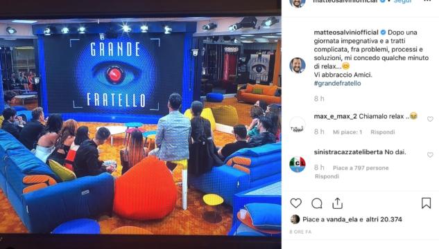 Salvini Grande Fratello