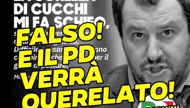 Salvini querela Pd