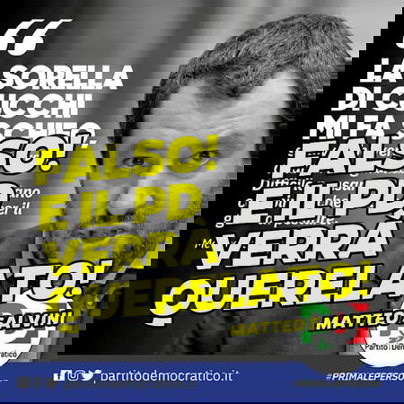 Salvini dice che vuole querelare il PD «per aver diffuso una sua frase falsa su Ilaria Cucchi» article-post