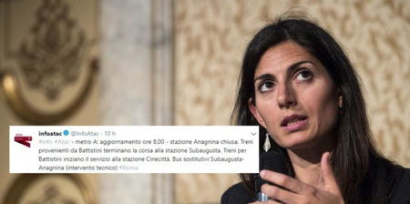 Roma, la metro deraglia e Virginia Raggi dà la colpa alle amministrazioni precedenti article-post