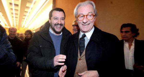 Vittorio Feltri riabilita il saluto romano: «È più igienico della stretta di mano»