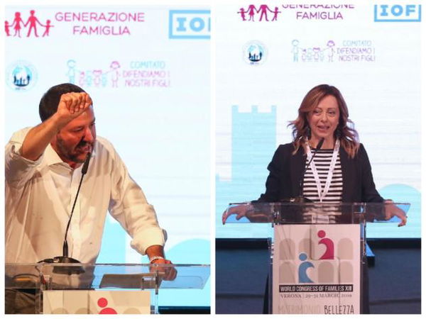 Lo strano caso della stessa citazione di Meloni e Salvini al Congresso delle Famiglie