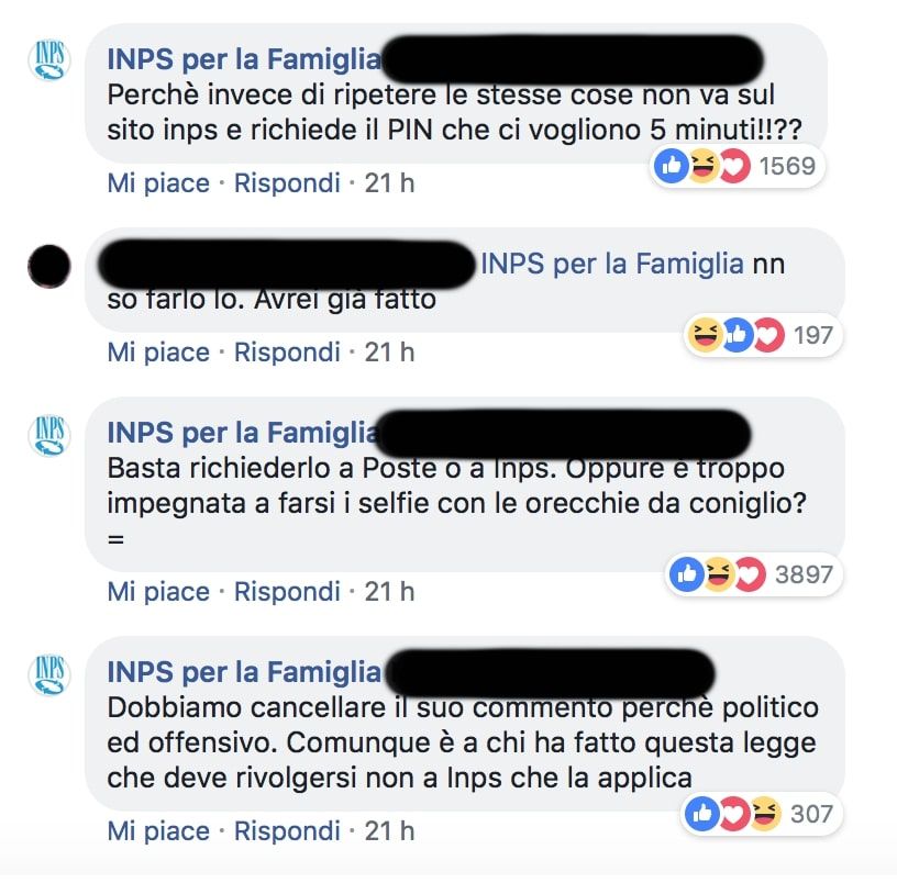 Inps per la famiglia