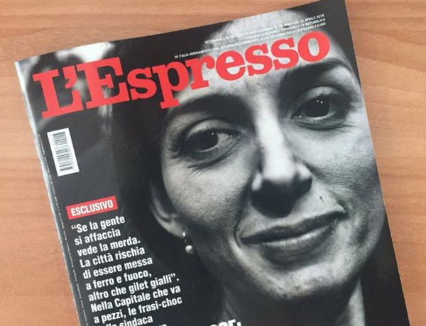 Travaglio, la copertina de L’Espresso con le rughe della Raggi «è peggio di patata bollente»