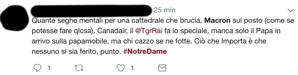 insulti Notre dame