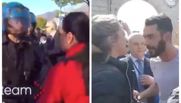 insulti poliziotta