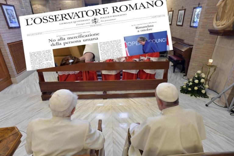 I media vaticani hanno dato poco spazio alla lettera di Ratzinger sulla pedofilia